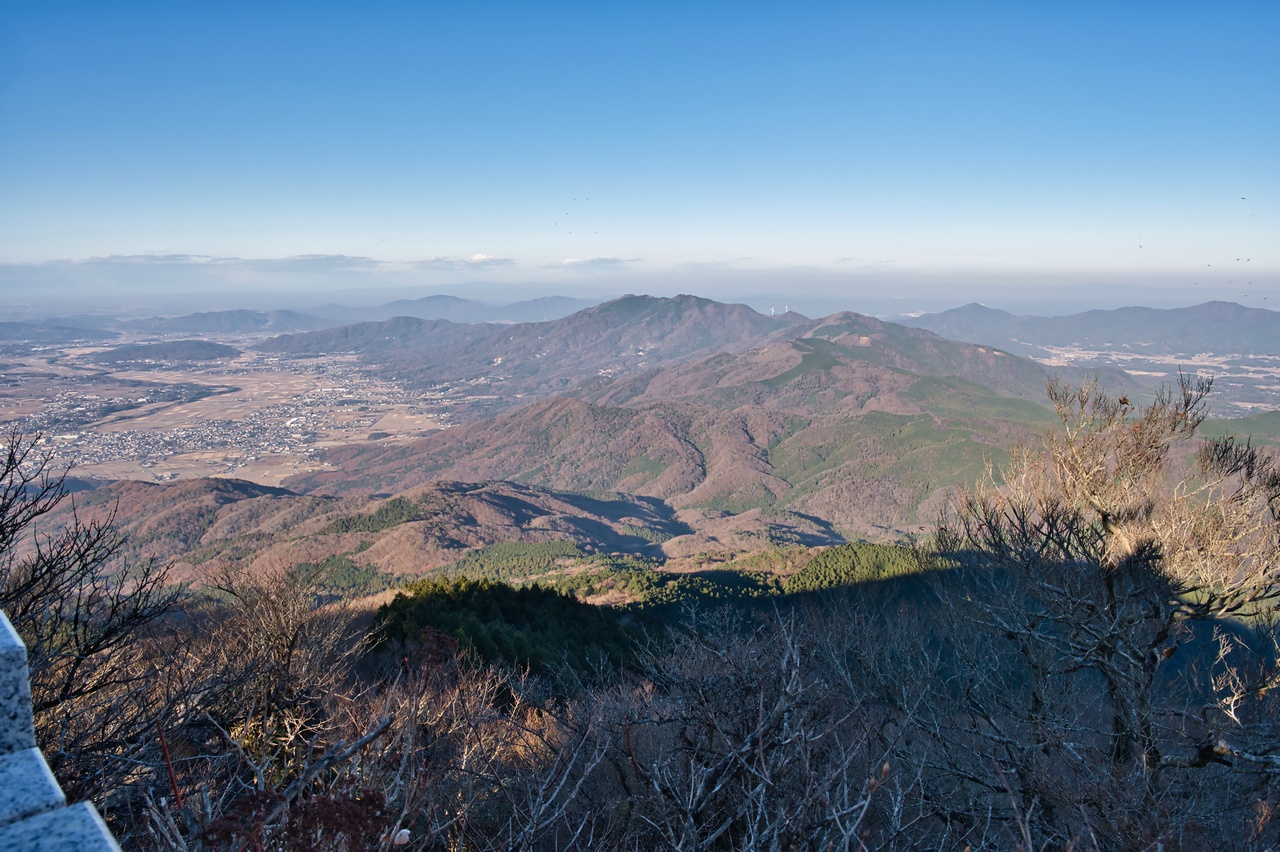 筑波山から見た加波山