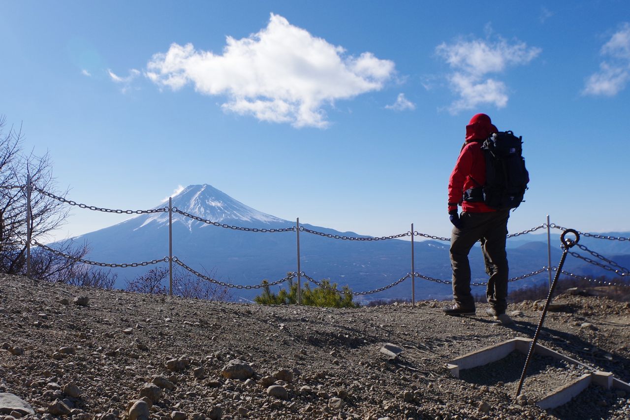三ッ峠山　開運山から見た富士山