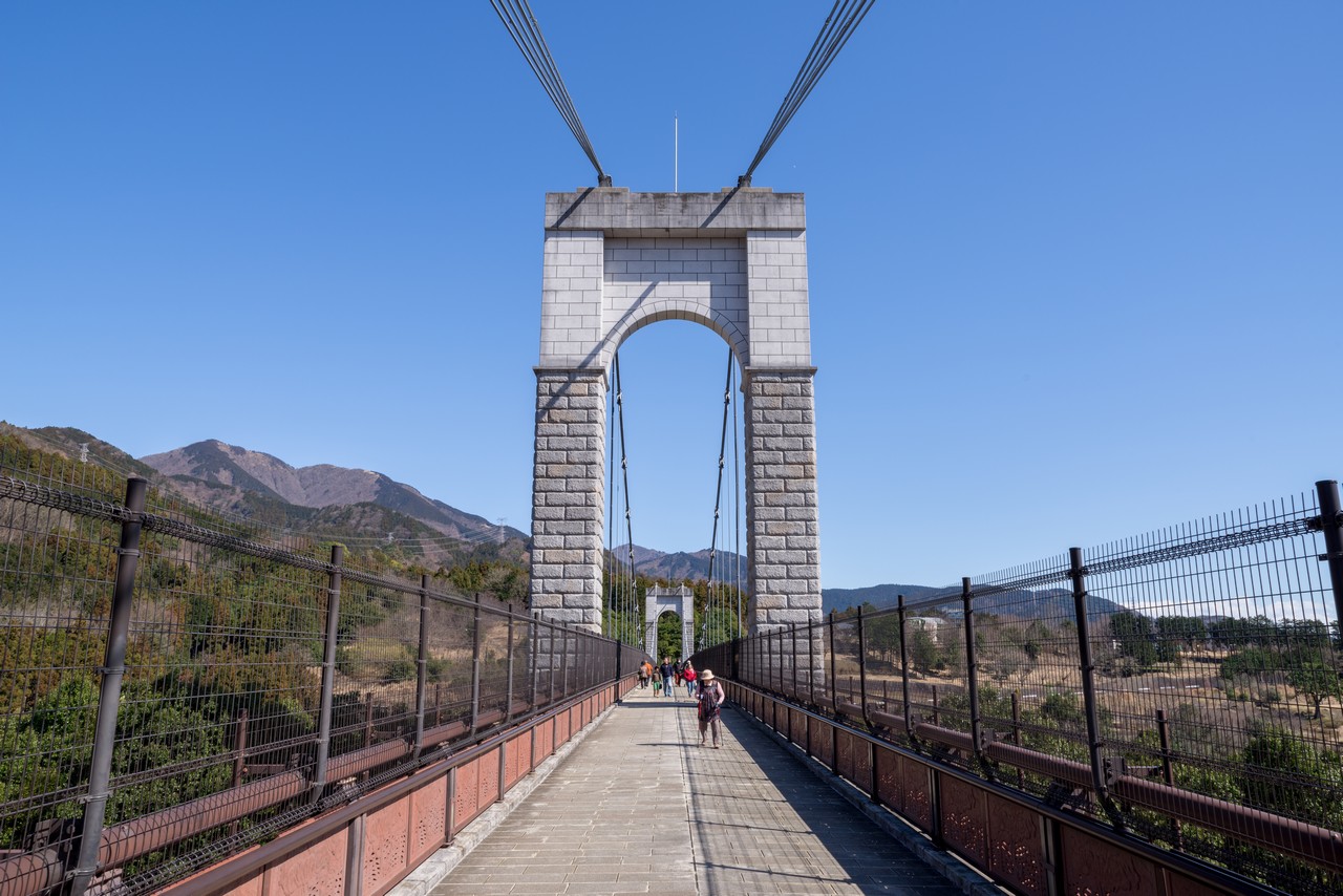 戸川公園の風の吊り橋