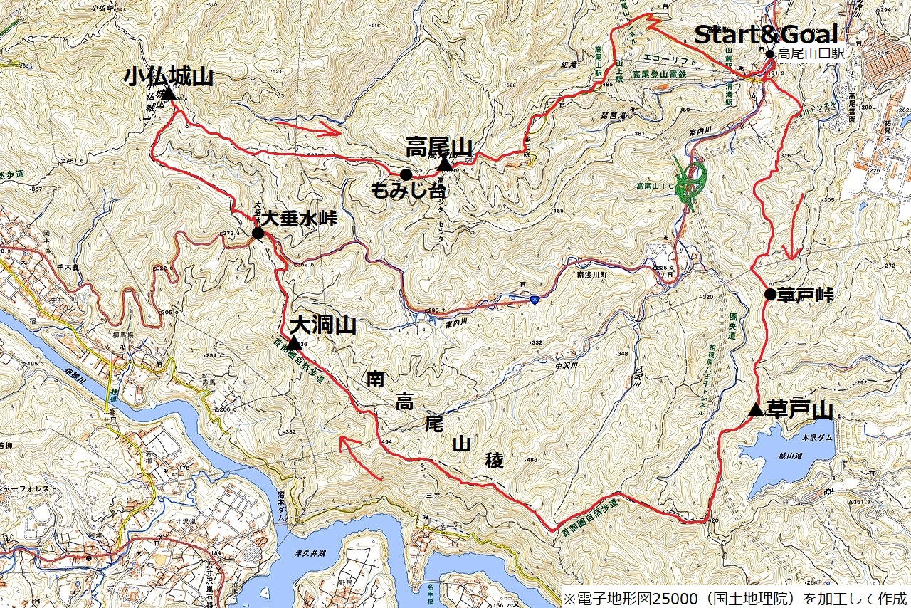 181224南高尾山稜_map
