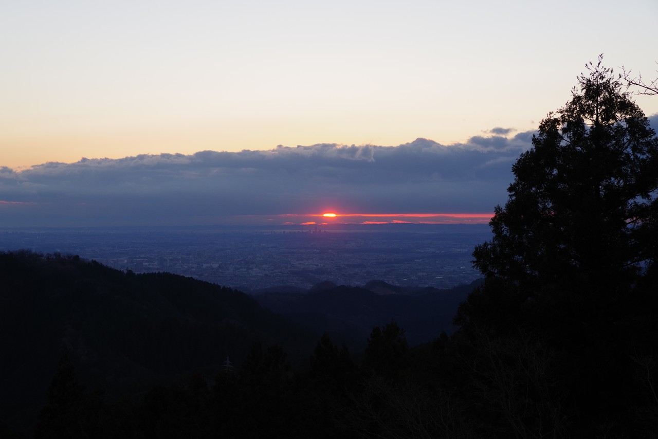 小仏城山から見た2019年初日の出