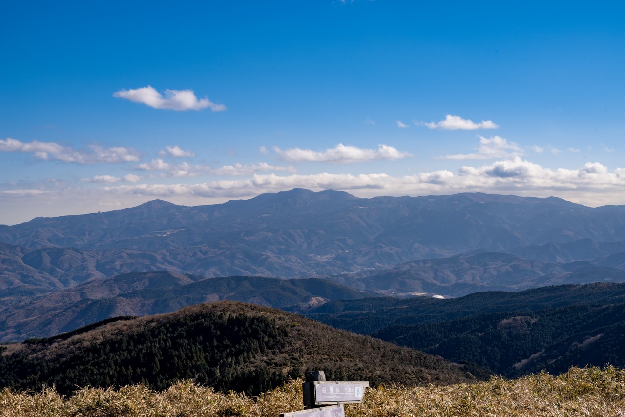 達磨山から見た天城山
