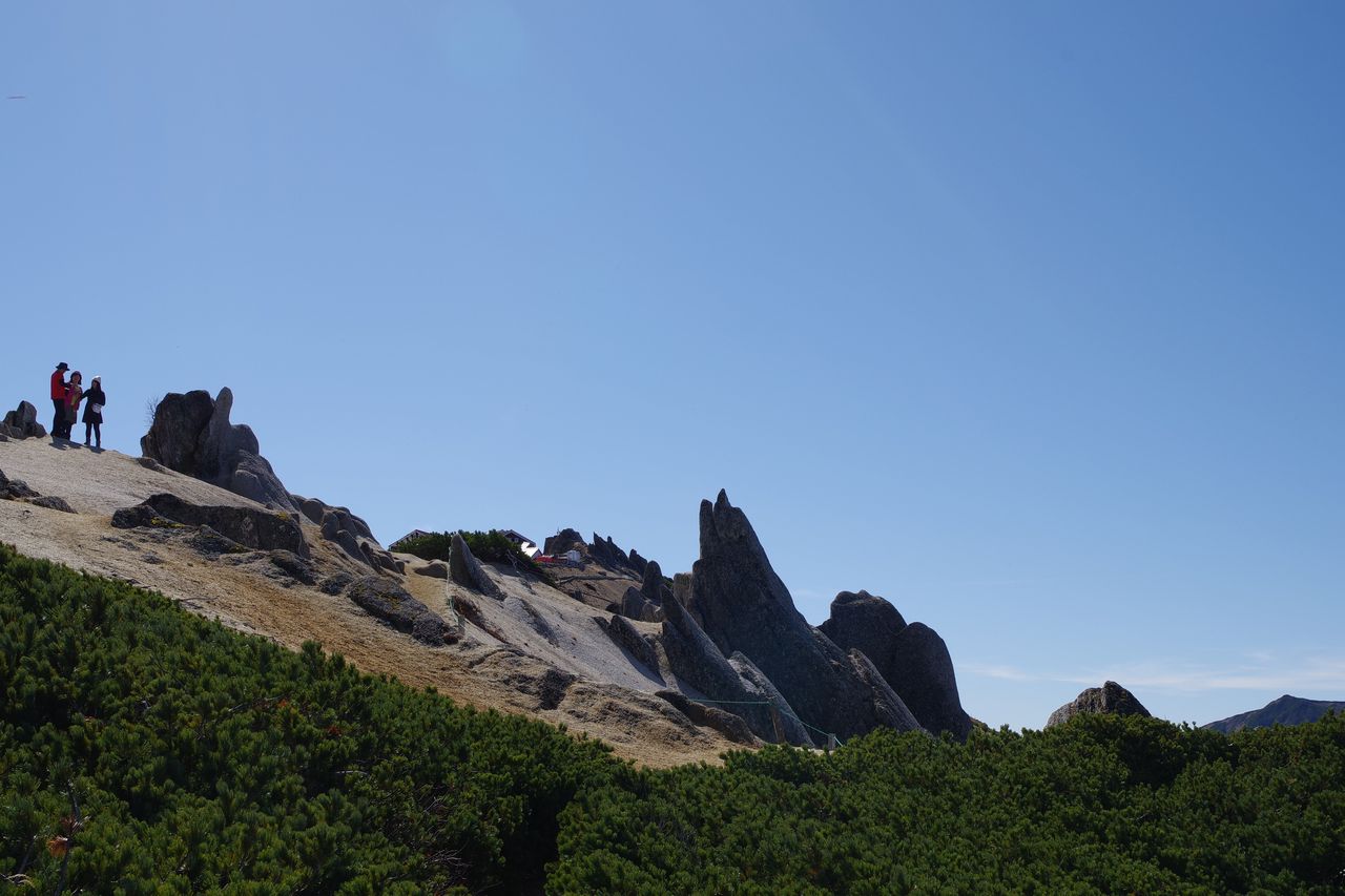 燕岳のイルカ岩