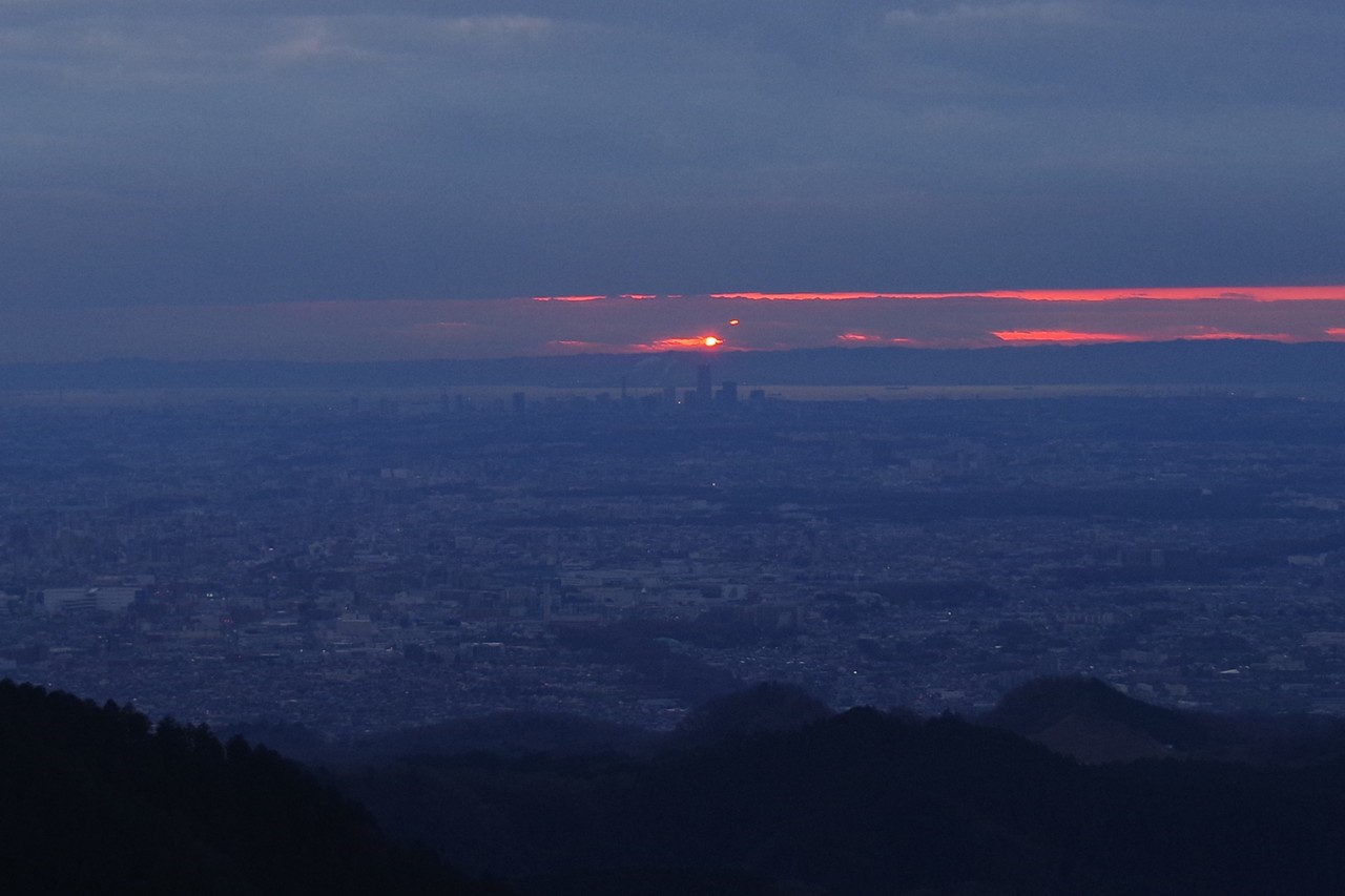 小仏城山から見た2019年初日の出