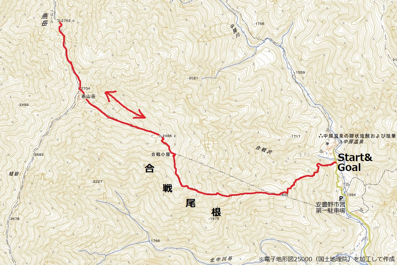 171008燕岳_map